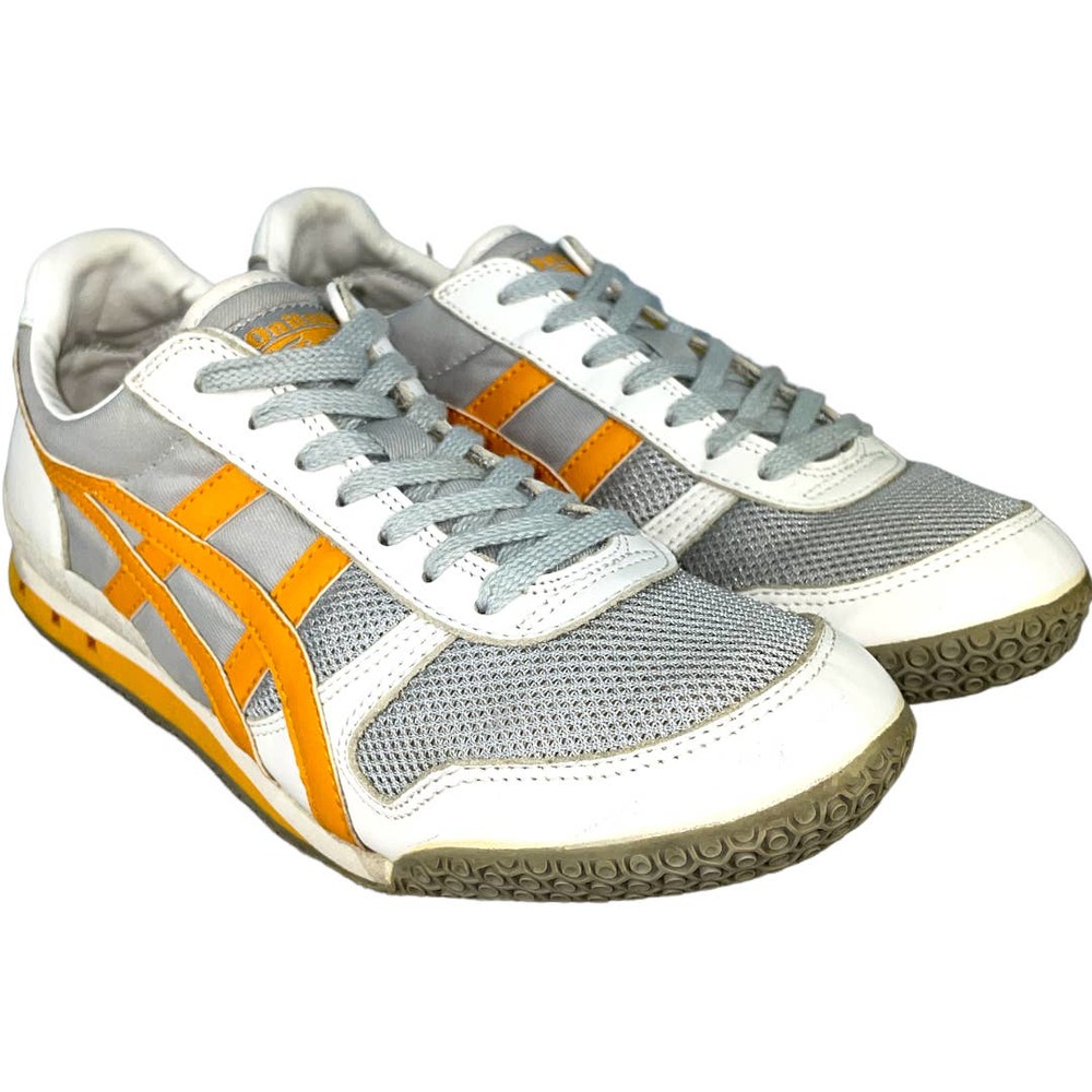 Asics Onitsuka Tiger Ultimate 81 White Orange Gray Retro Women Size 8.5